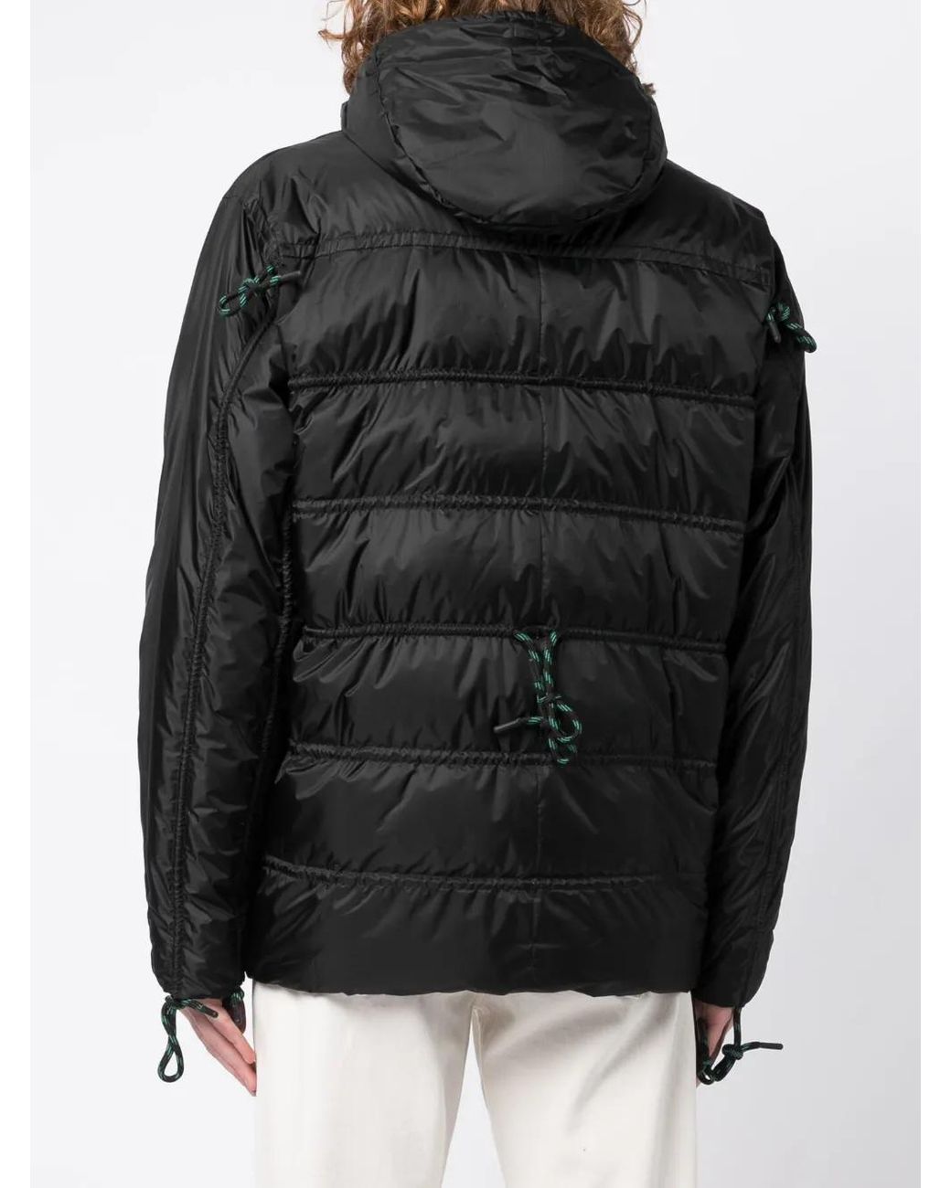Herno Black Zipped Hooded Padded Jacket for men