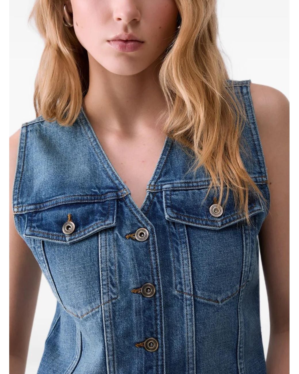 Liu Jo Blue Denim Vest