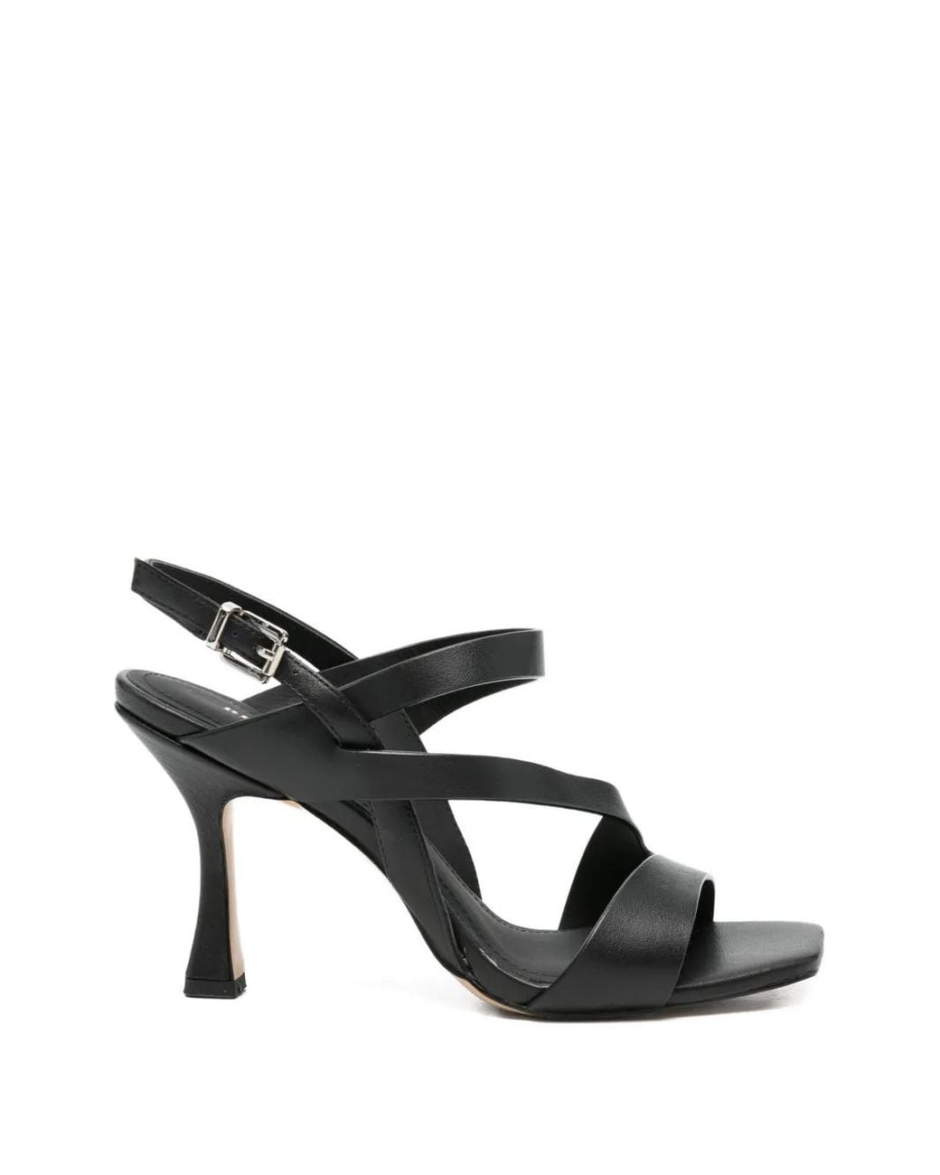 Bruno Premi Black Margot Strappy Leather Sandals