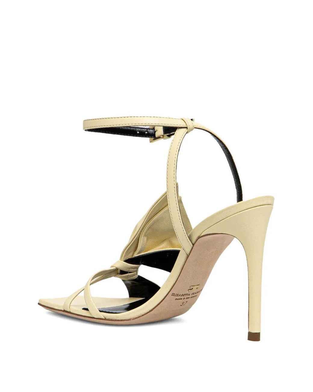 Elisabetta Franchi Metallic Knotted Bow-Detail Stiletto Sandals