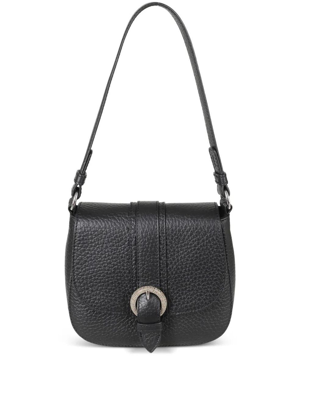 Orciani Black Sunday Soft Buckle-Detail Tote Bag