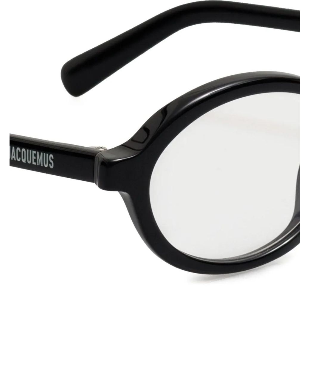 Jacquemus Black Oval-Frame Glasses