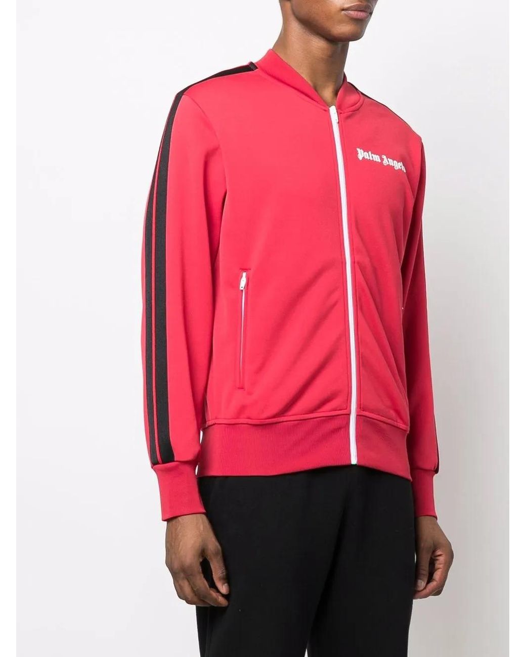 Palm Angels Red Palm Painted Jacket for men