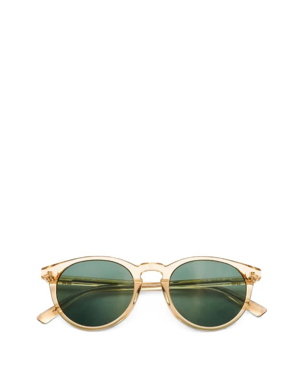 Messyweekend Green New Depp Round-Frame Sunglasses