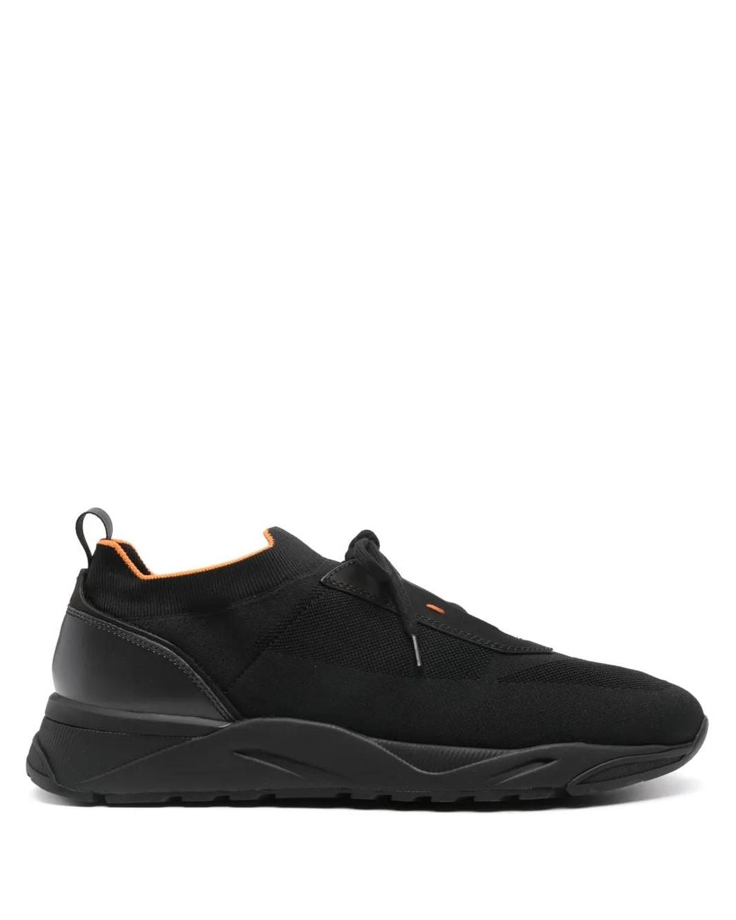 Santoni Sneakers Mit Stretchstrick in Black für Herren