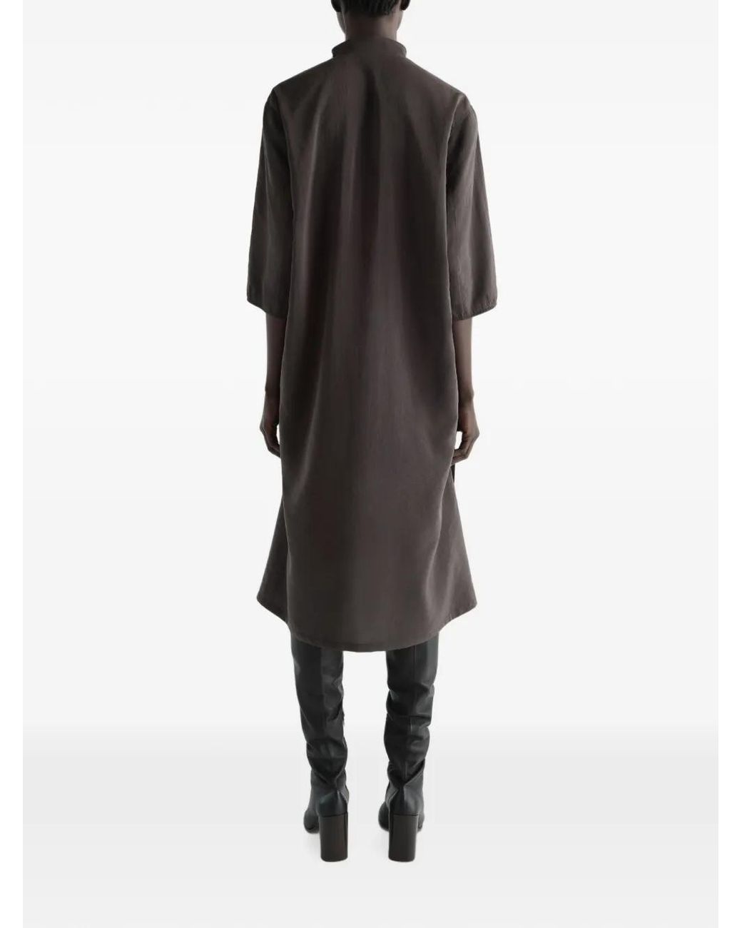 Lemaire Black Soft-Collar Dress