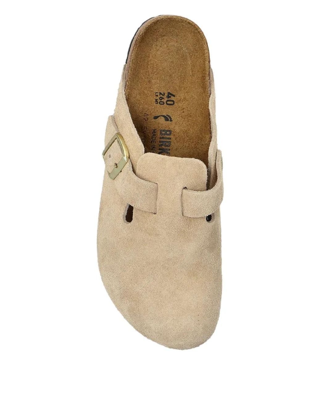 Birkenstock White Boston Clogs