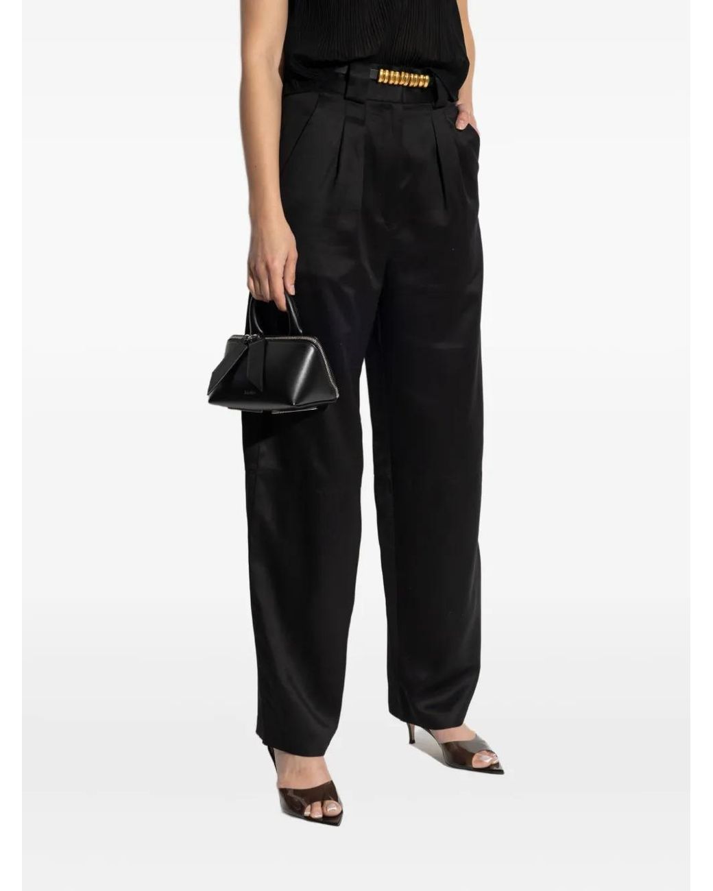 IRO Black Satin Trousers