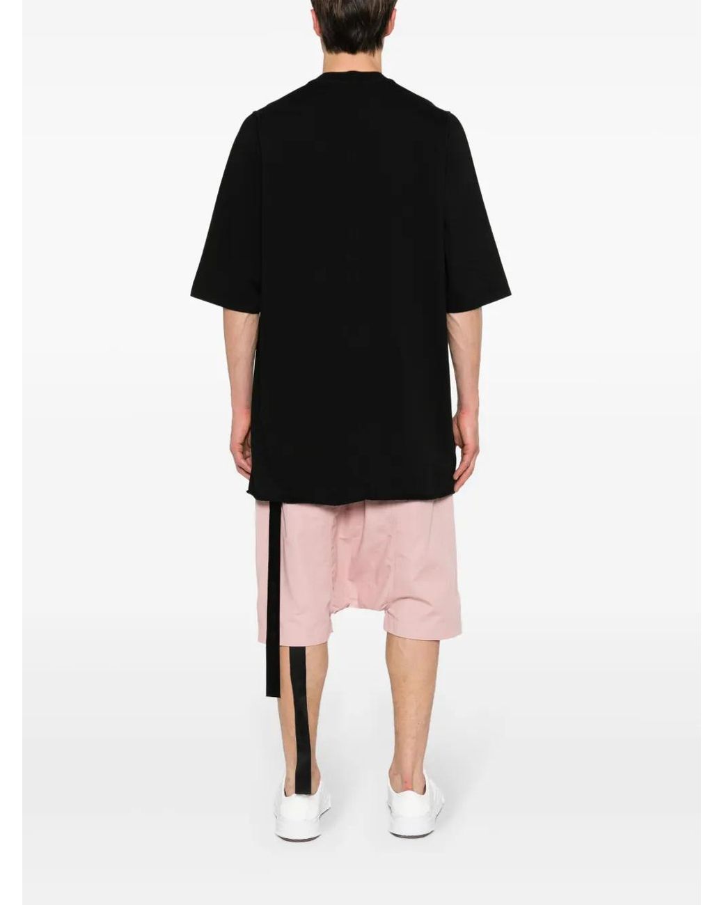 Rick Owens Black Jumbo Ss T Cotton T-Shirt for men