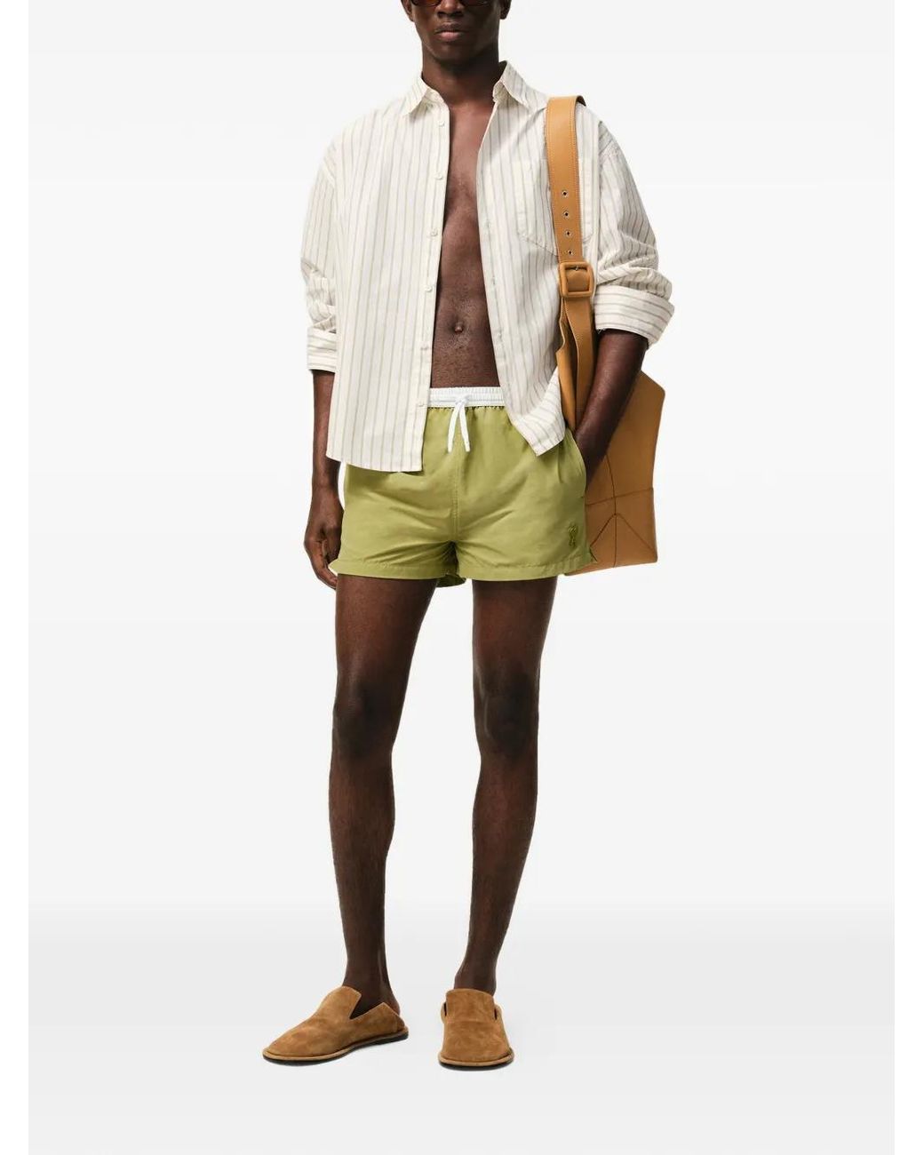 Pantalones cortos de chándal con logo AMI de hombre de color Green
