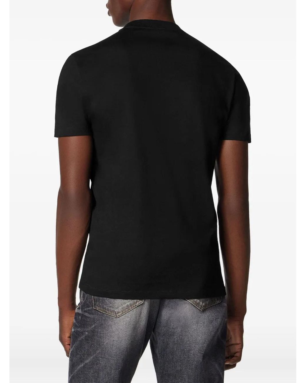 Versace Black Crystal Medusa T-Shirt for men