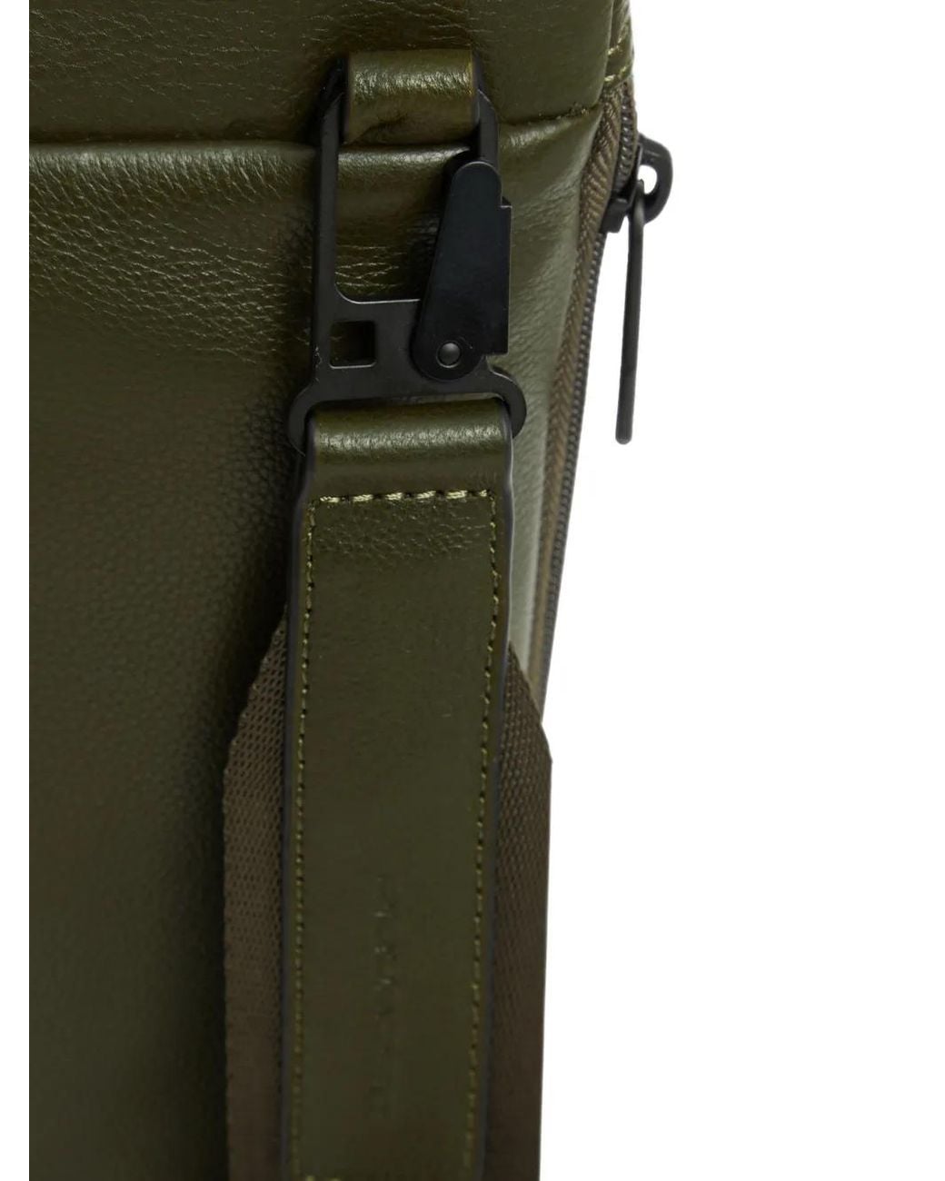Piquadro Green Grained Laptop Bag for men