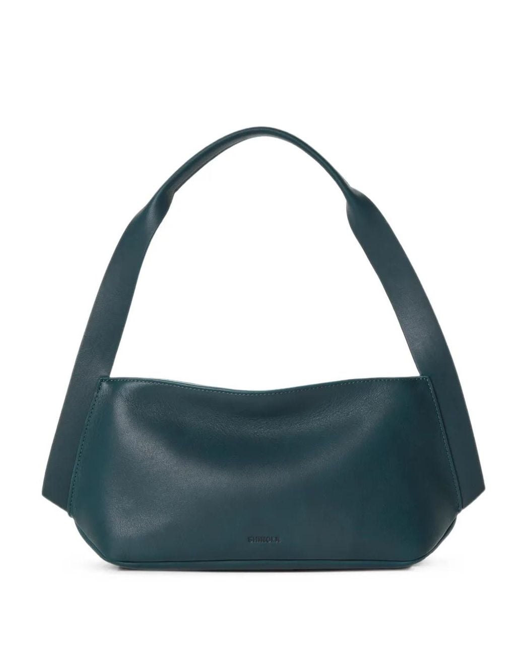 Shinola Blue Small Derby Leather Shoulder Bag