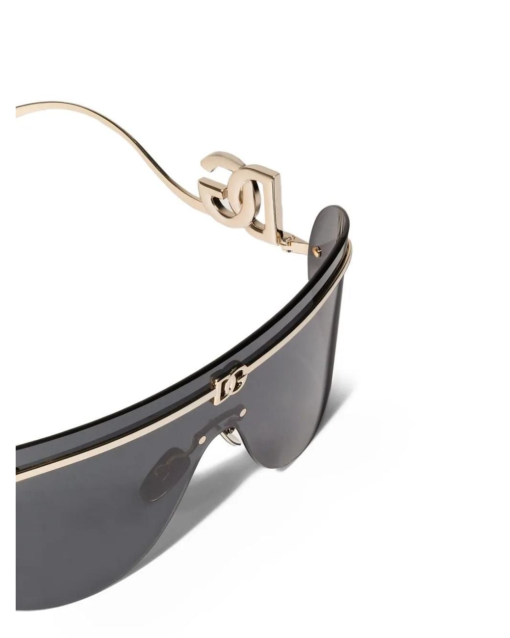 Dolce & Gabbana Gray Sonnenbrille Mit Shield-Gestell