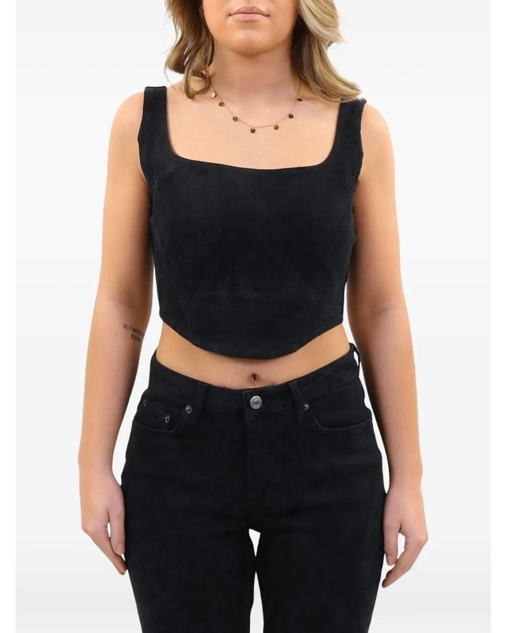 Daily Paper Black Haut Lina Style Corset