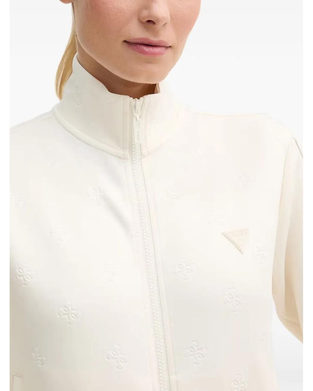 Guess Sweater Met 4G-Logo in het White