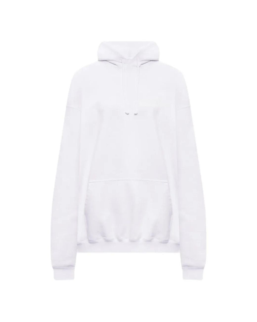 Vetements White Drawstring Hoodie