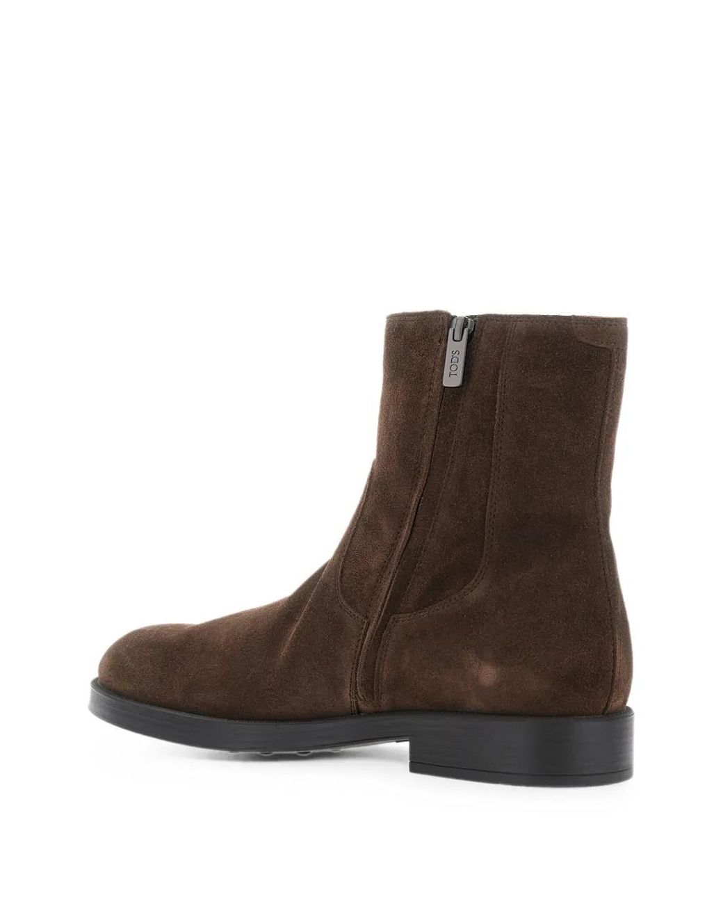 Tod's Brown Suede Chelsea Boots for men
