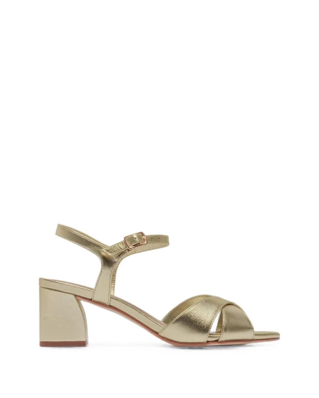 Bernardo Metallic Ginni Crossover Sandals
