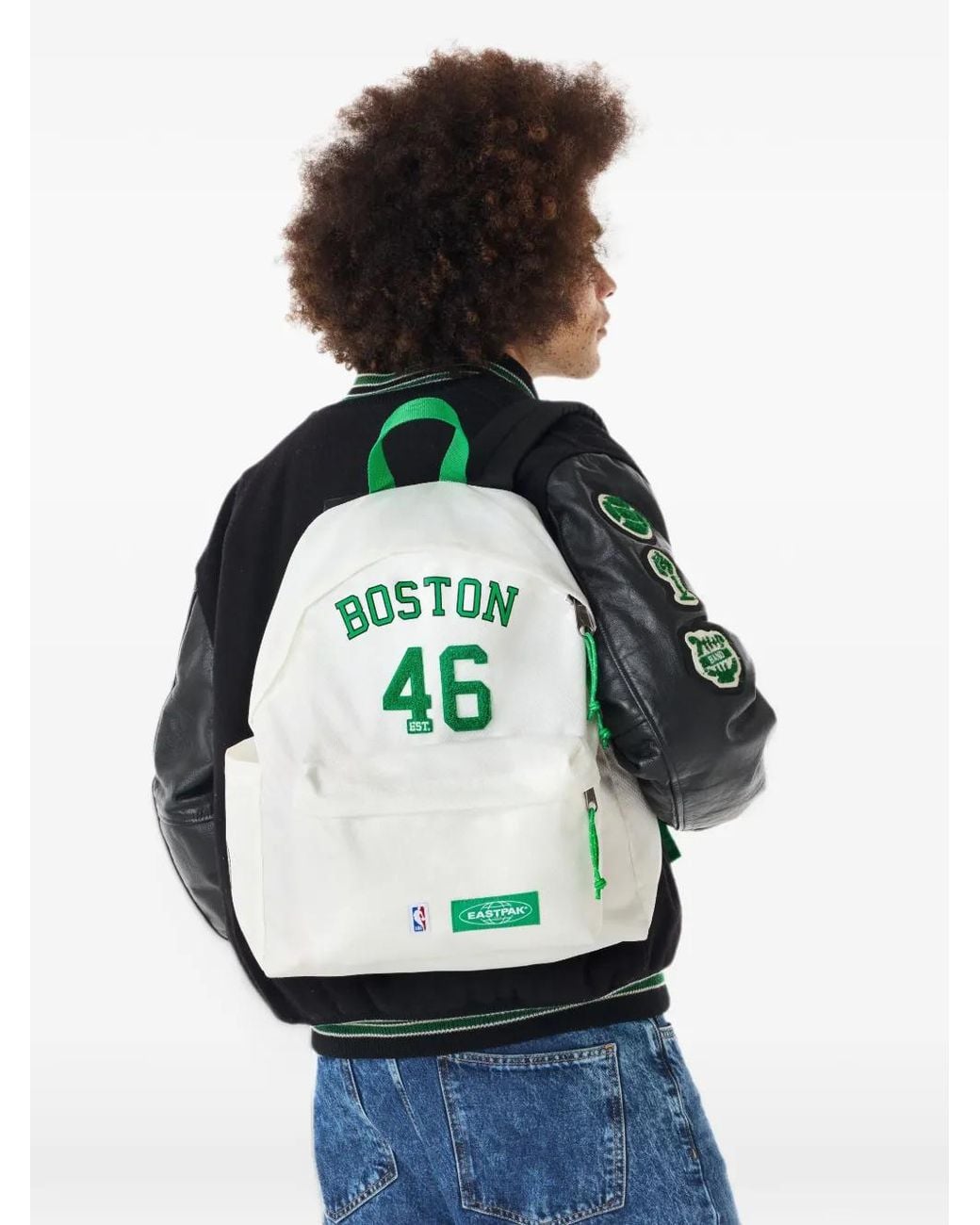 Eastpak White X Nba Medium Day Pak'R Backpack