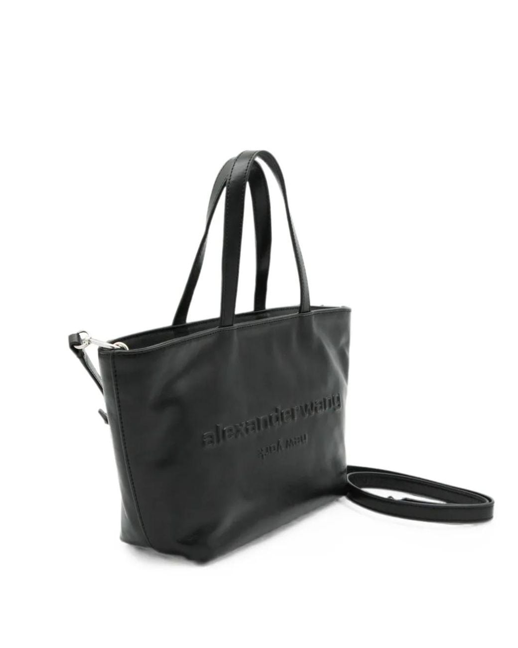 Alexander Wang Black Punch Small Tote Crossbody