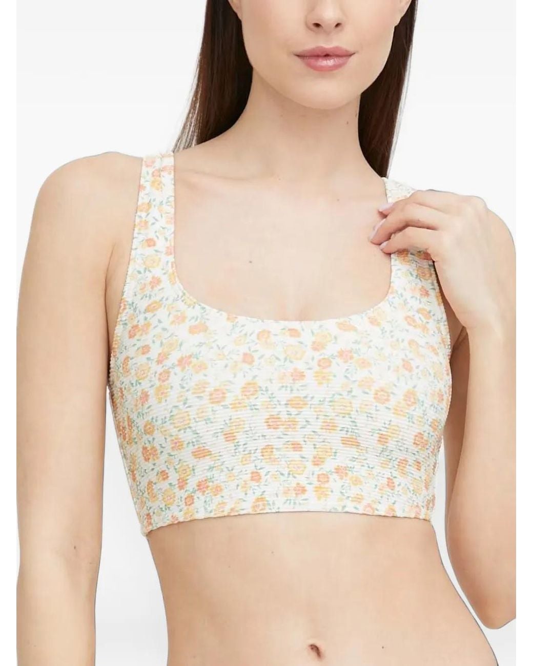 Billabong Natural Aint She Sweet Tanlines Bikini Top