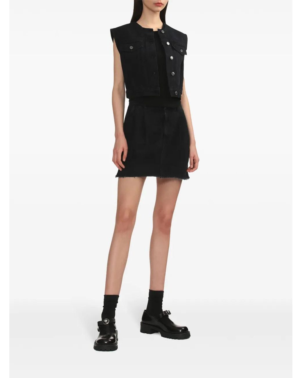 Agolde Black Becker Skirt