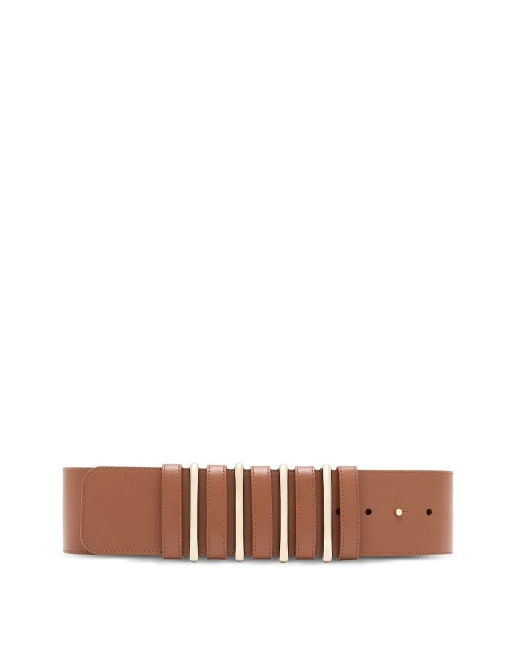 Giorgio Armani White Leather Belt