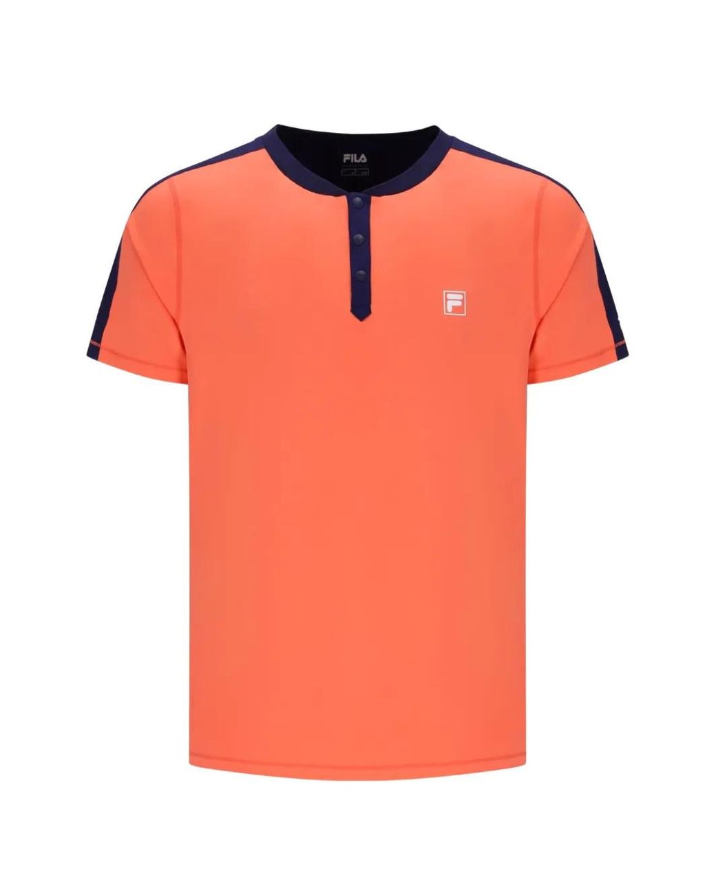 Fila Orange T-Shirt À Empiècements Contrastants for men