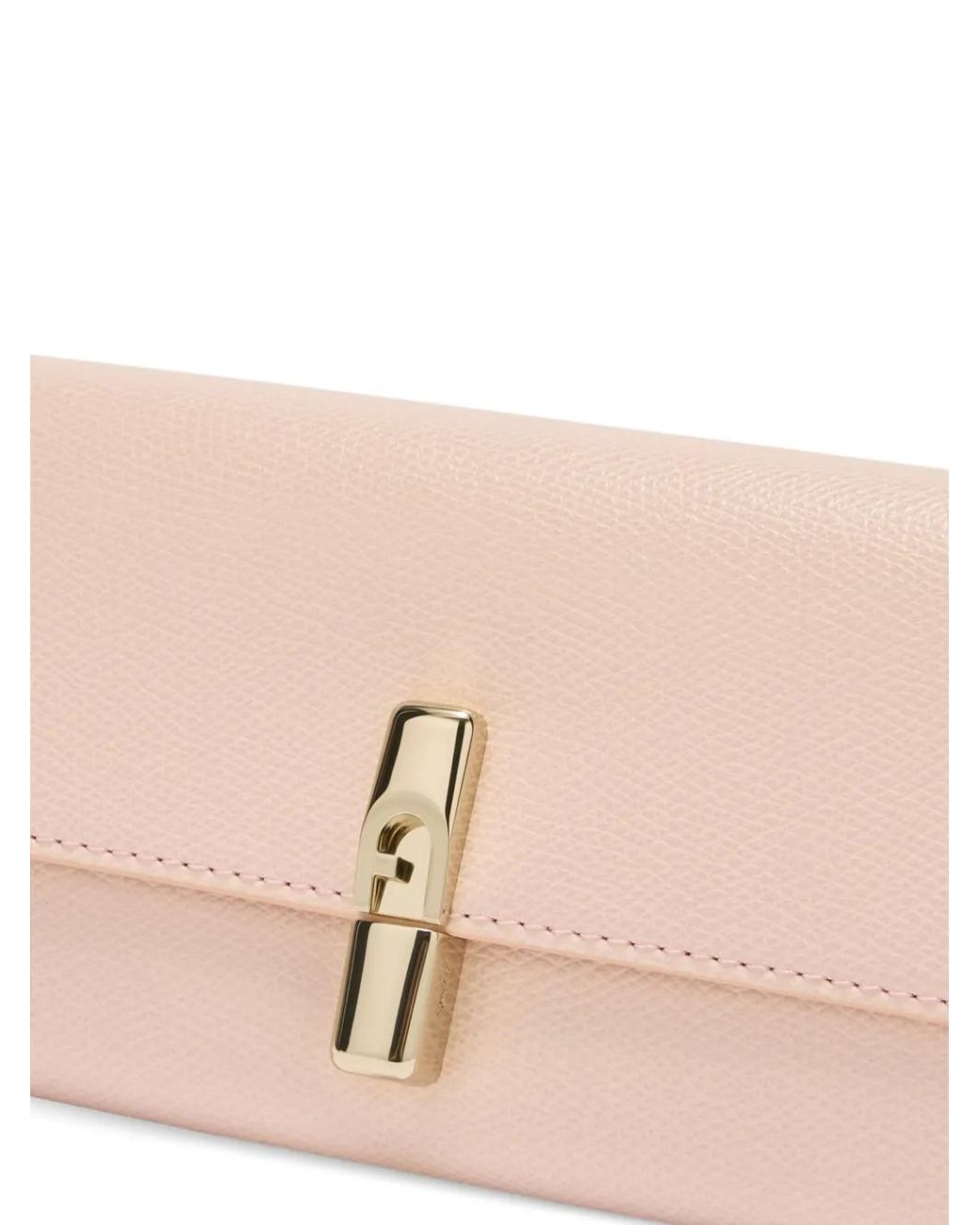 Furla Pink Xl Iride Textured Flap Continental Wallet