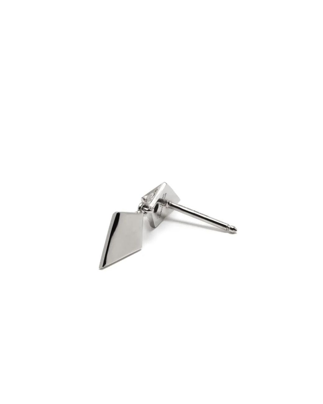 Pendiente Rockaway Con Diamante Statement Paris de color White