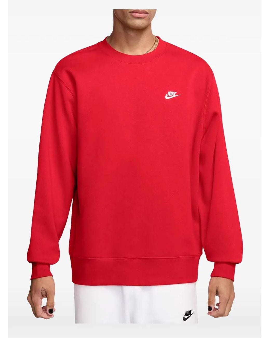 Nike Red Club Fleece Sweatshirt for men