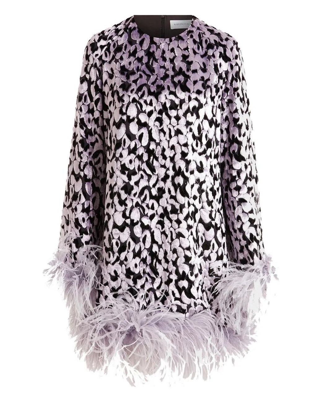 16Arlington White Hodi Feather Devoré Dress