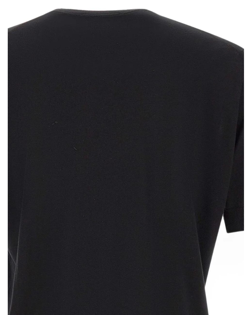 FILIPPO DE LAURENTIIS Black Short-Sleeve T-Shirt for men