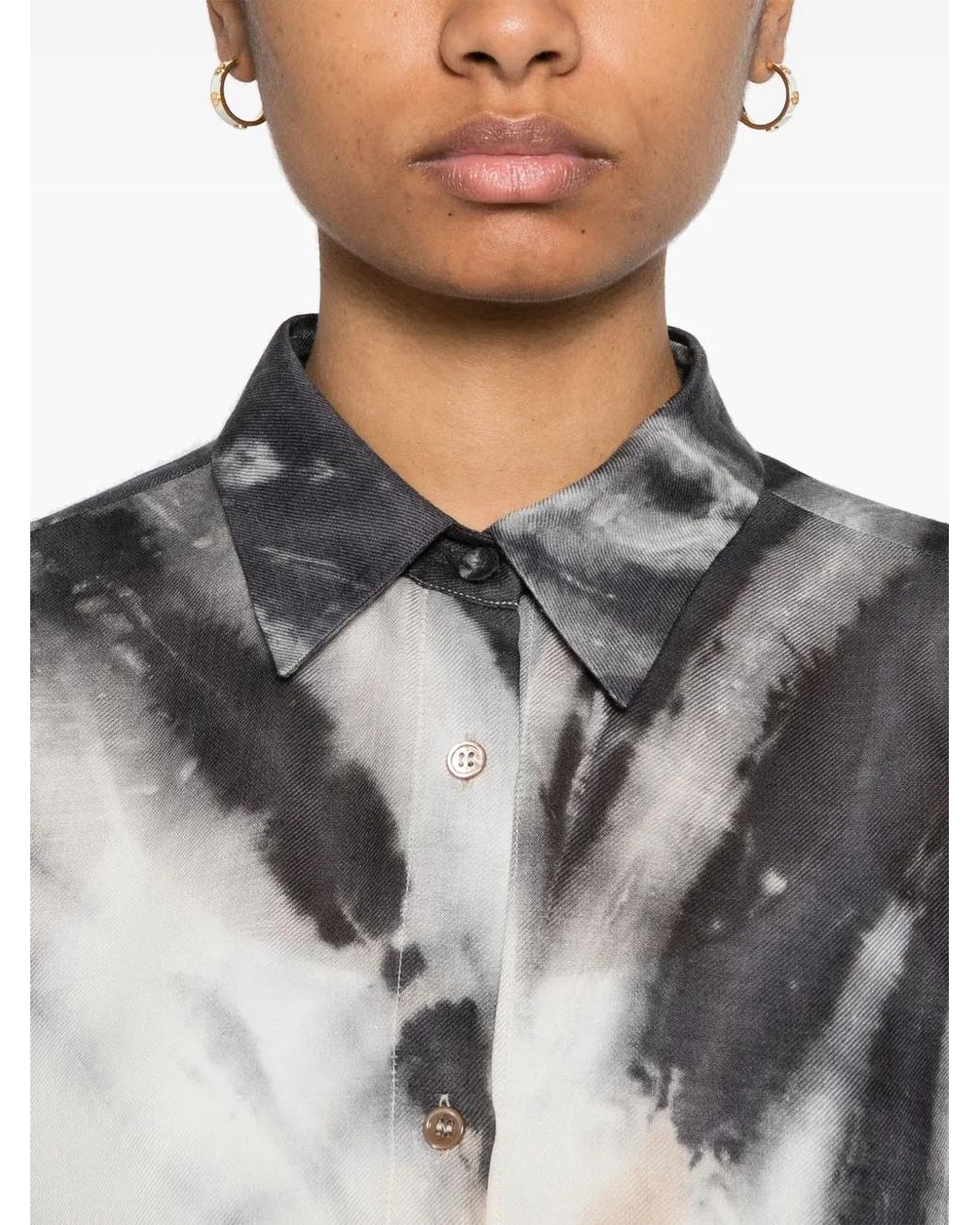 Gabriela Hearst Natural Ferrara Tie-Dye Shirt