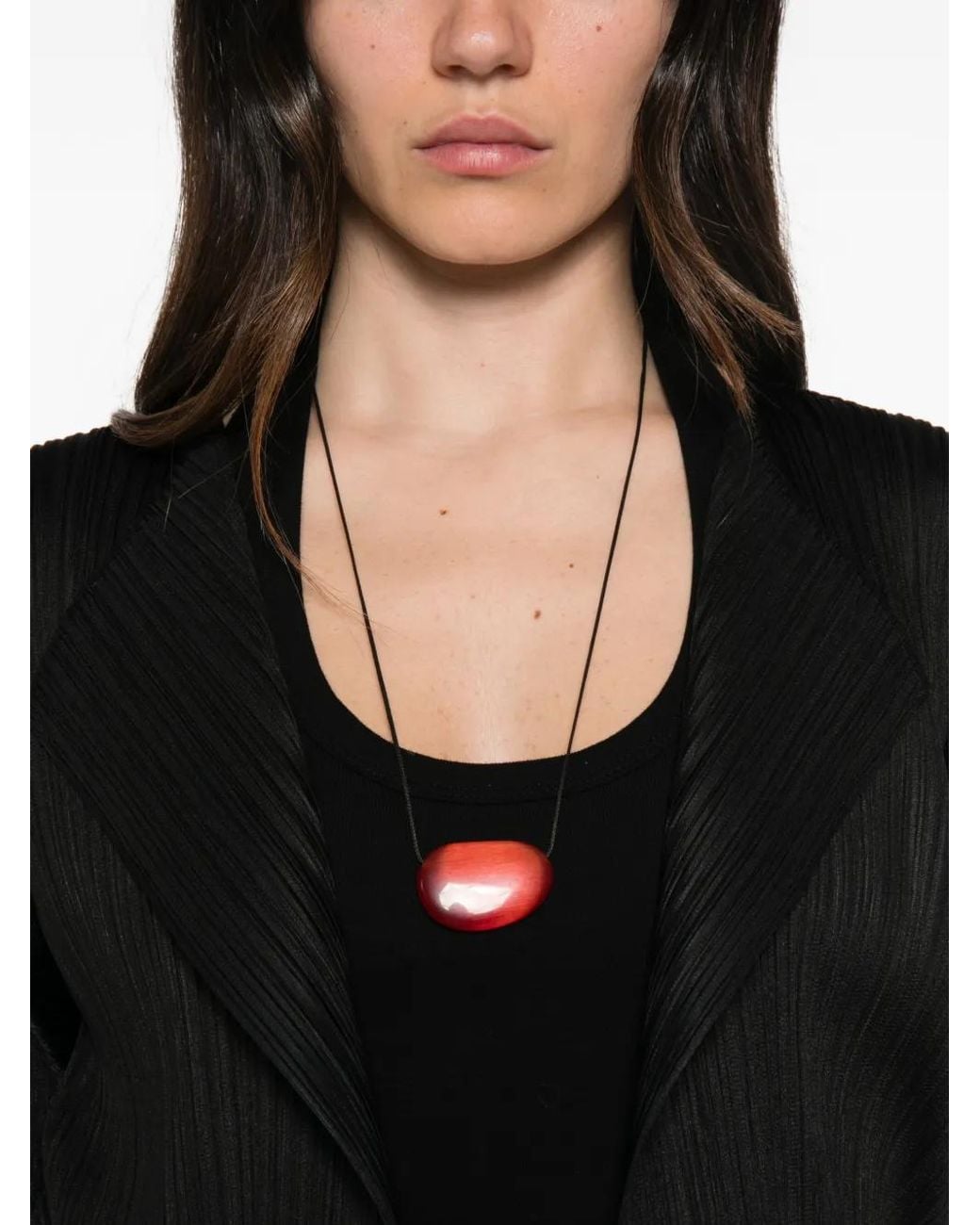 Pleats Please Issey Miyake Black Pleated Long-Sleeve Jacket