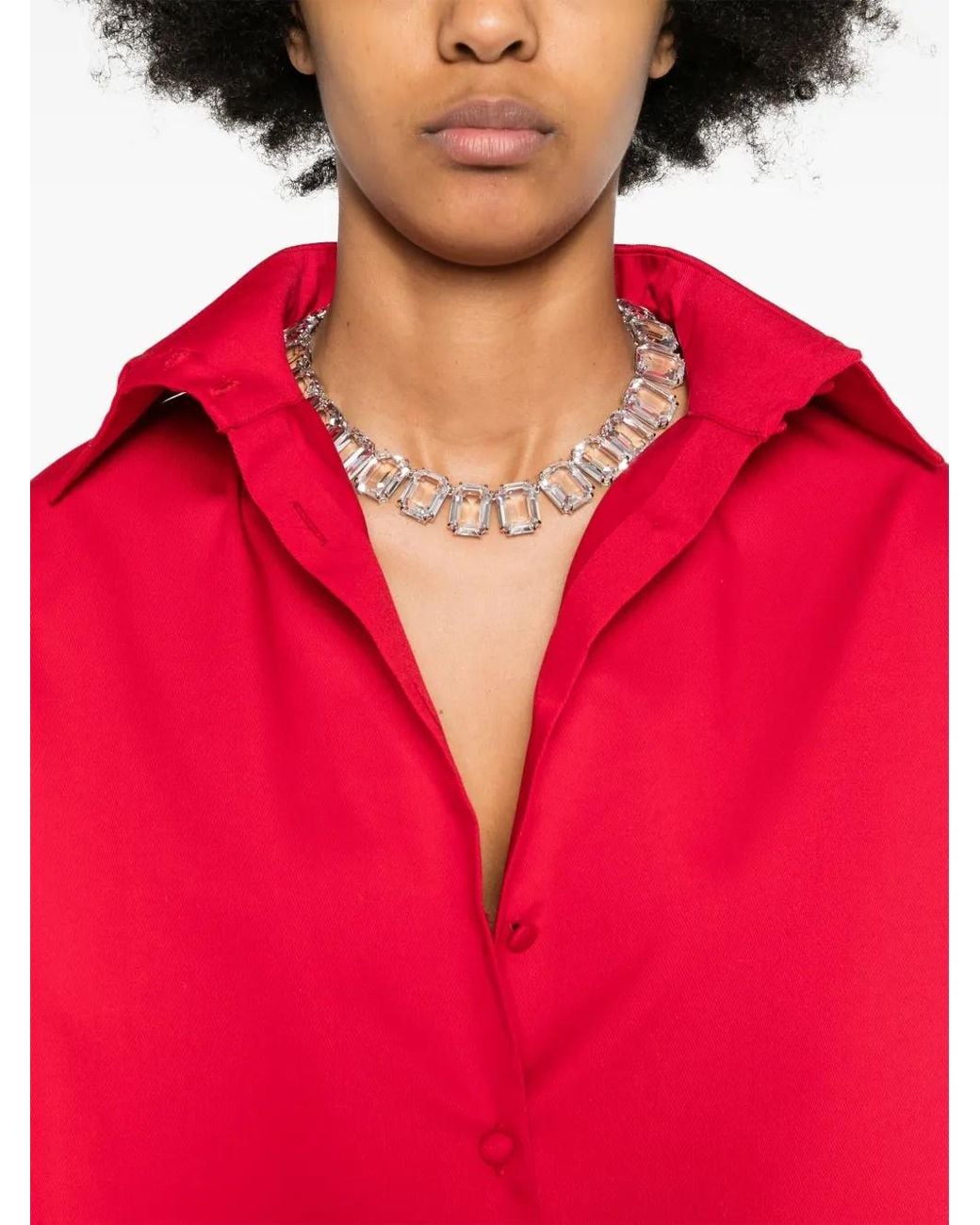 Atu Body Couture Red Twill Mini Dress