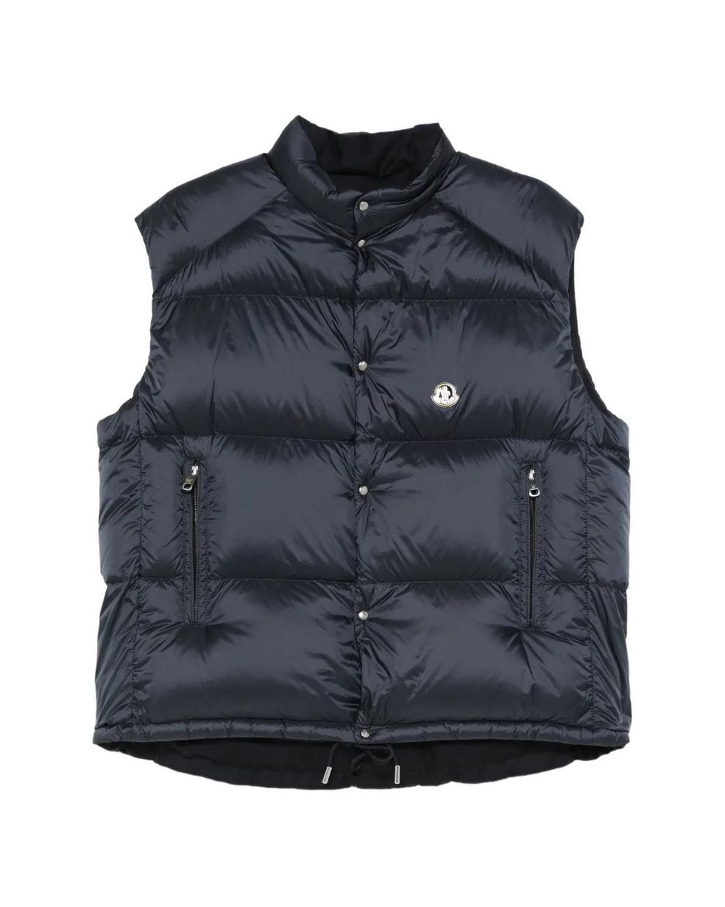 Moncler Blue Tibb Reversible Down Gilet for men