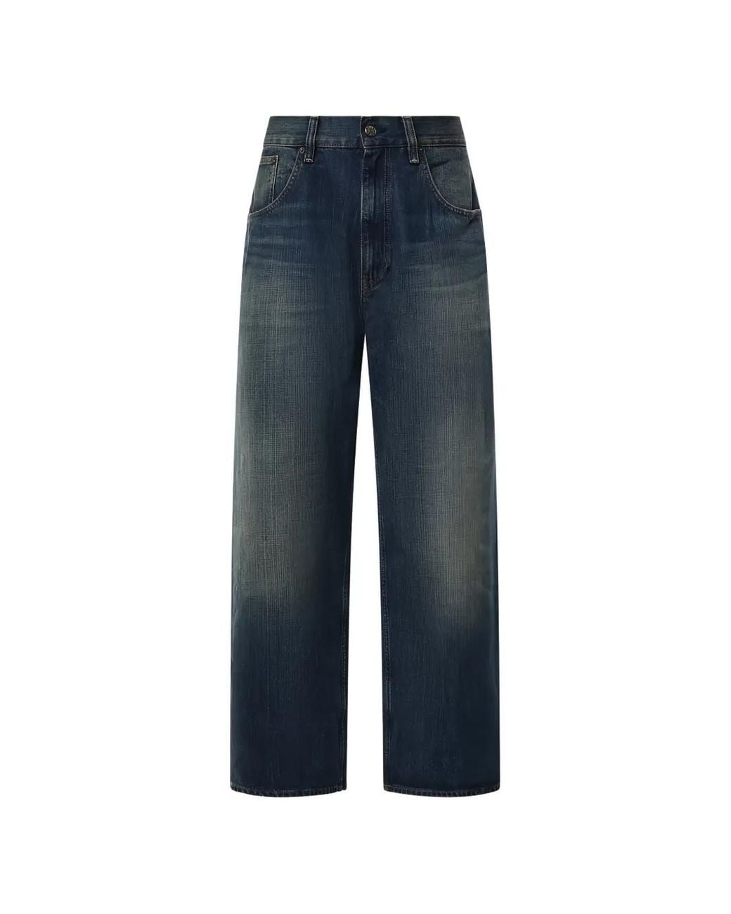 sunflower Blue Washed Straight-Leg Jeans for men