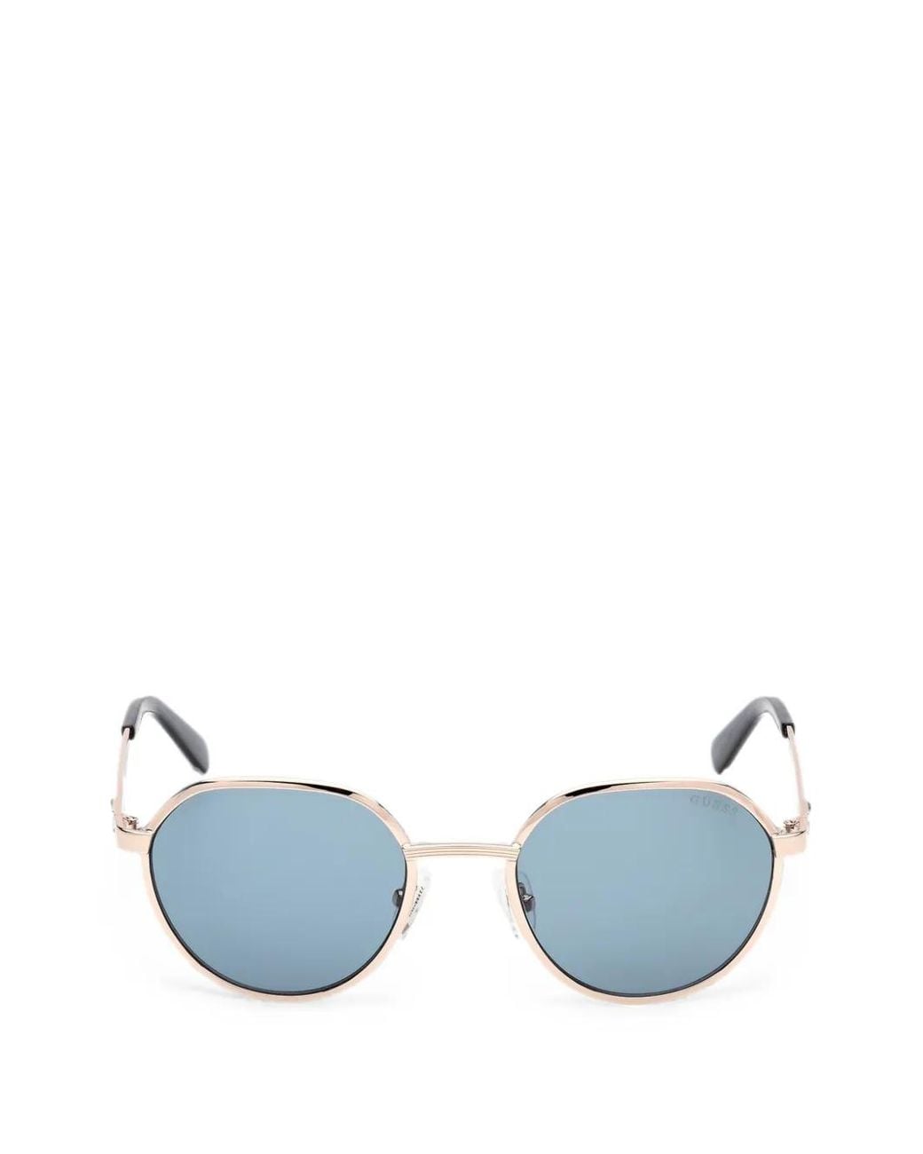 Guess Blue Geometric-Frame Sunglasses