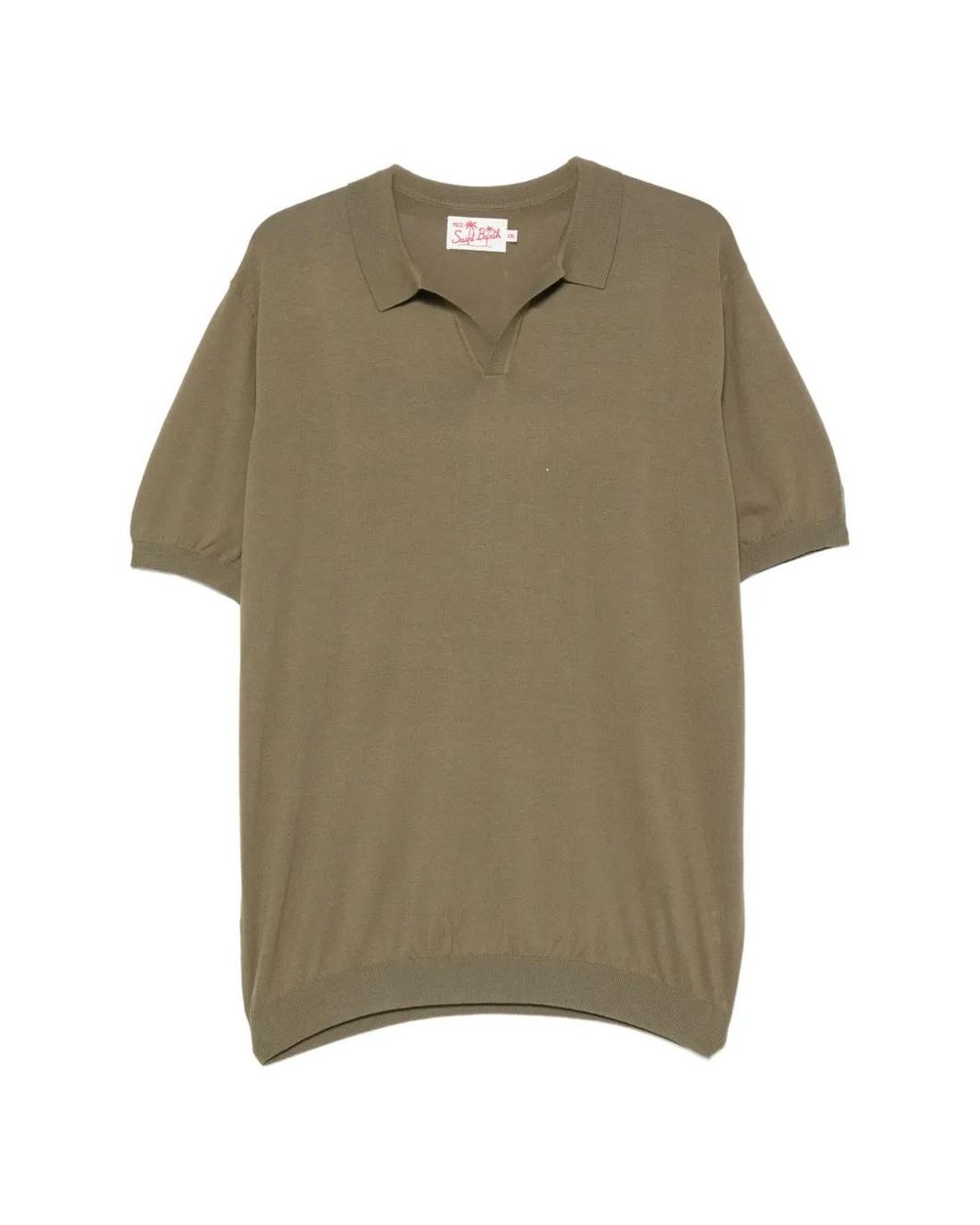 Mc2 Saint Barth Green Fine-Knit T-Shirt for men