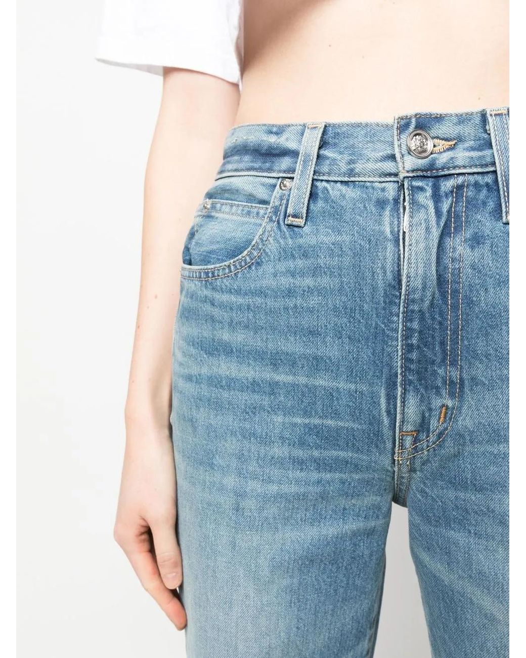 SLVRLAKE Denim Blue London Straight-Leg Jeans