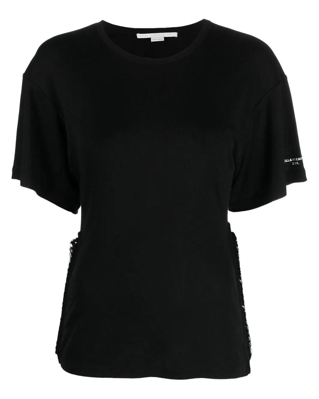 Stella McCartney Black Raglan-Sleeved T-Shirt