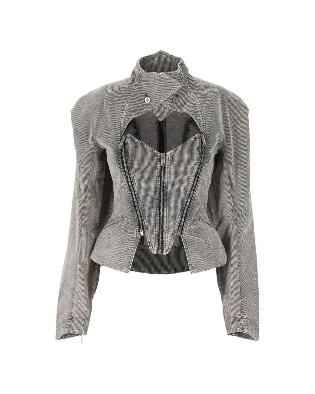 Vivienne Westwood Gray Beetle Denim Jacket