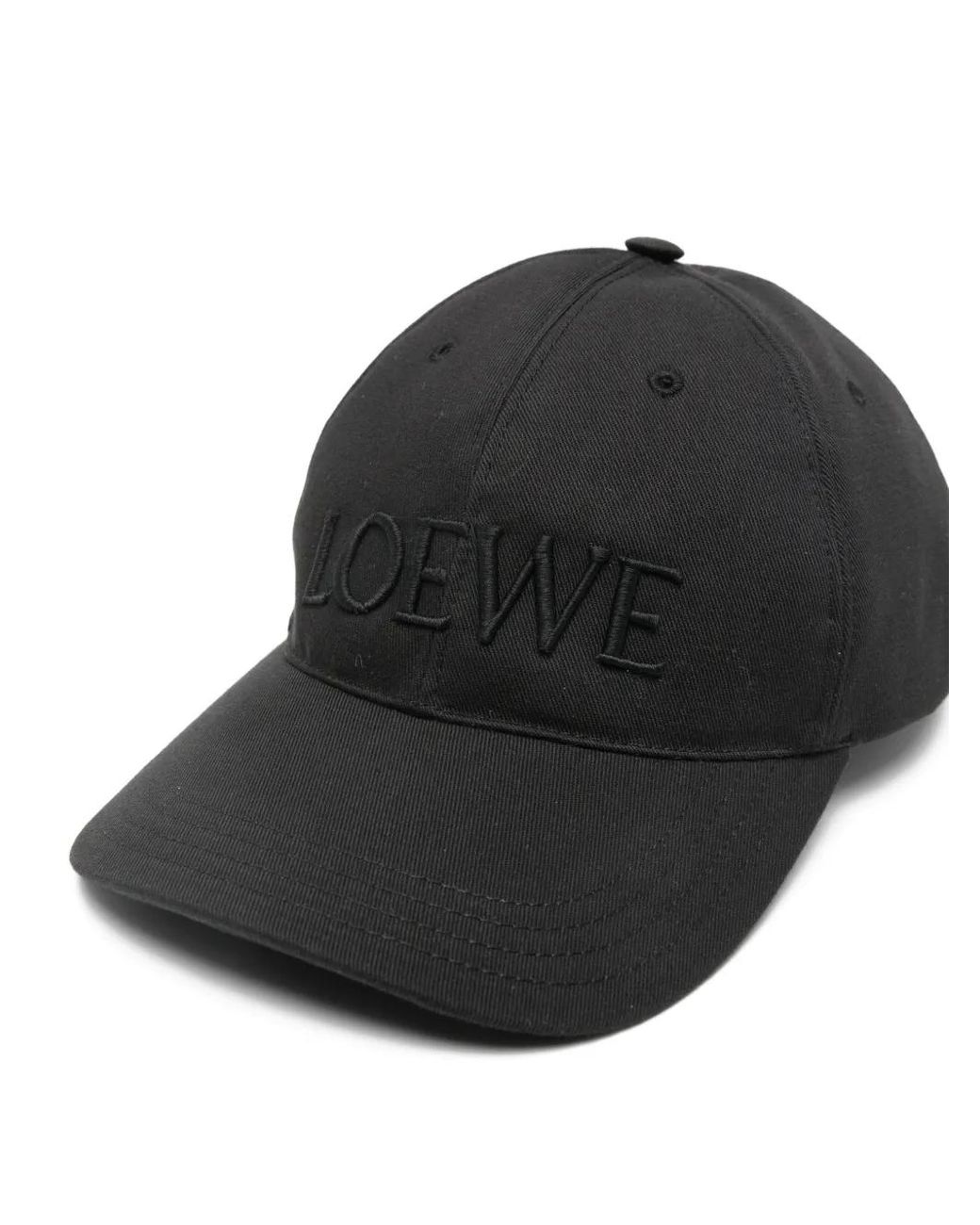 Loewe Black Baseball Hat With Logo