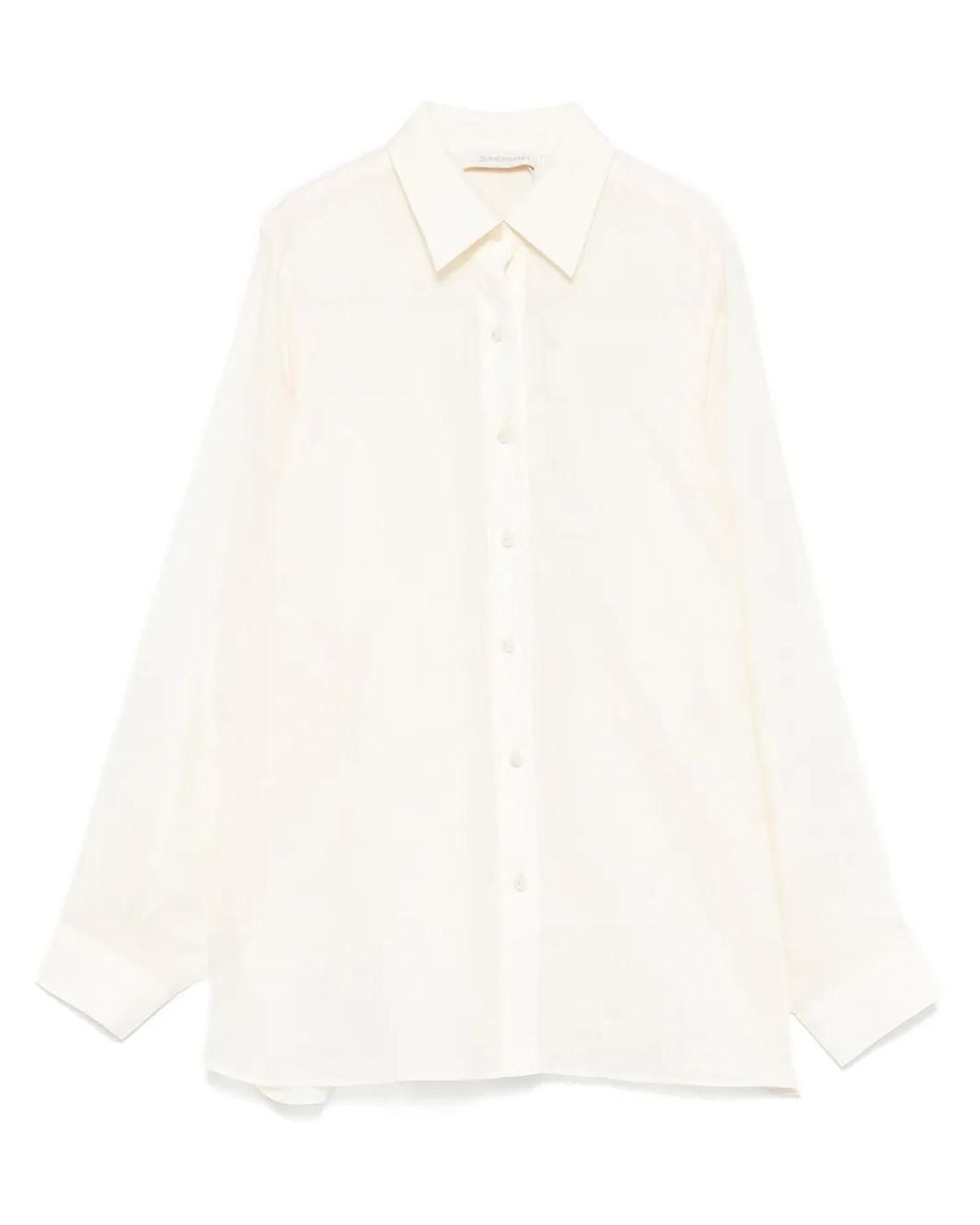 Zimmermann Crush Blouse in het White