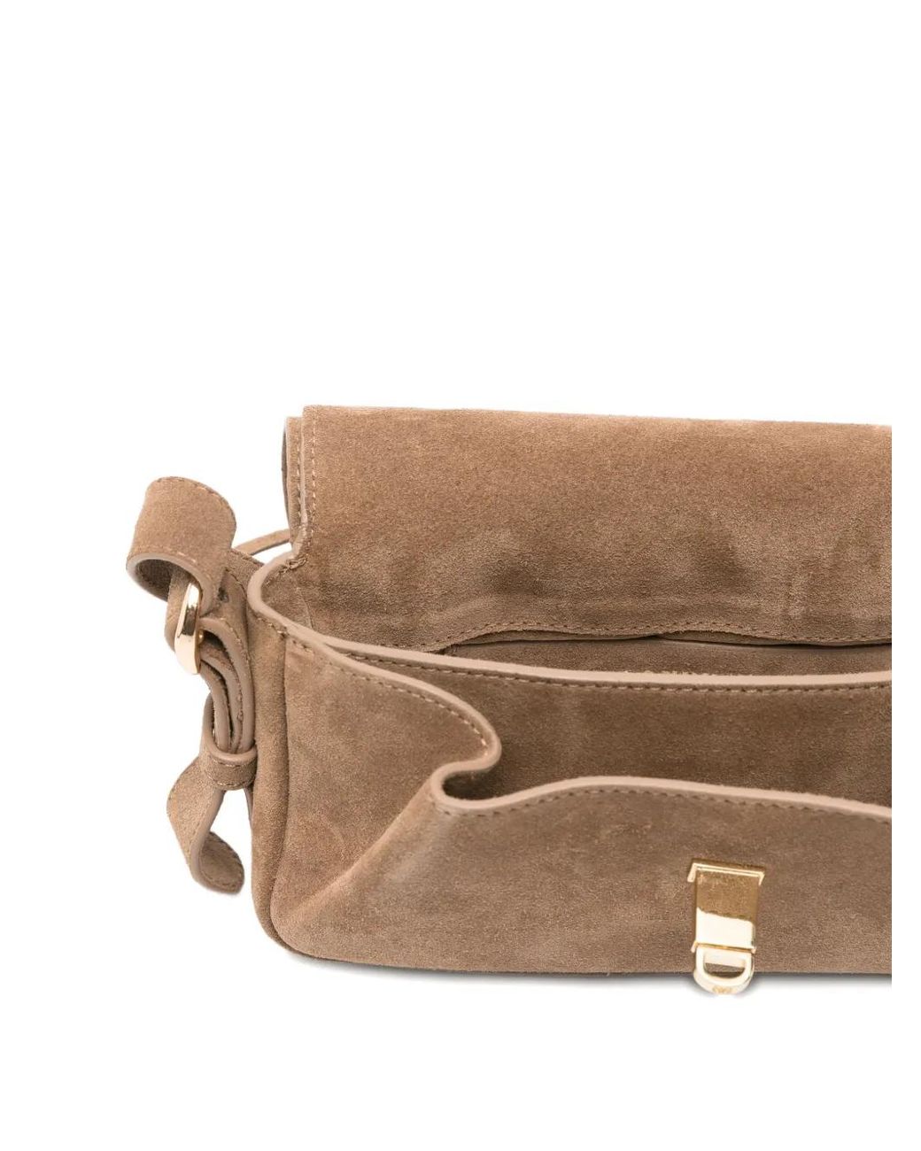 Sandro Brown Mini Fringed Cross Body Bag