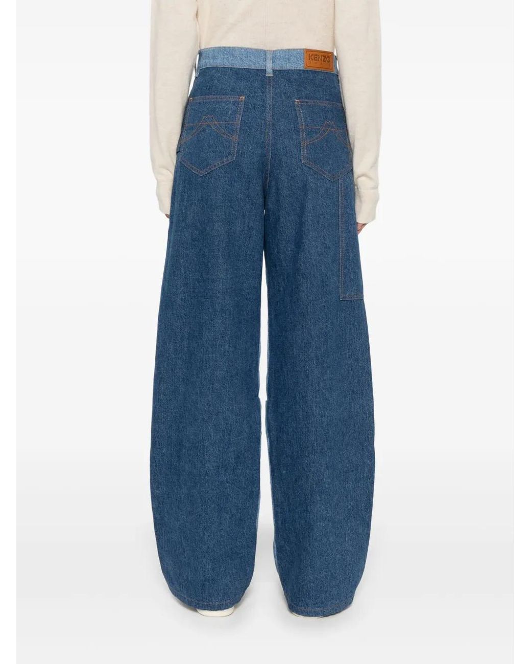 KENZO Blue Multi-Pocket Jeans