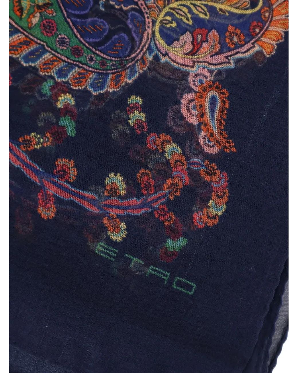 Etro Purple Silk Scarf