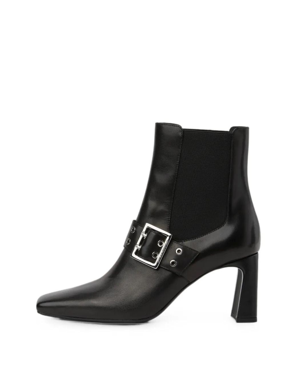 Karl Lagerfeld Black Kati Chelsea Buckle Boots
